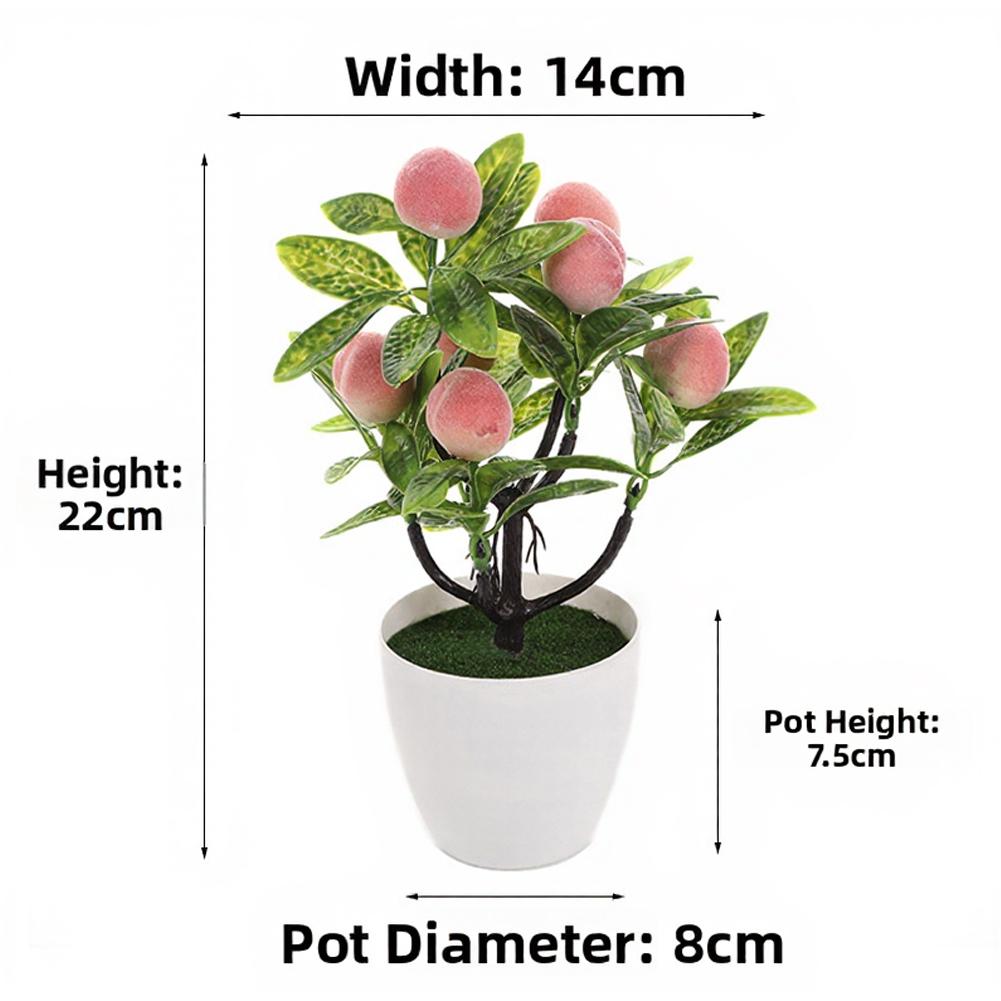 Lightweight Design Fruit Bonsai Artificial Bonsai Fake Potted Plant