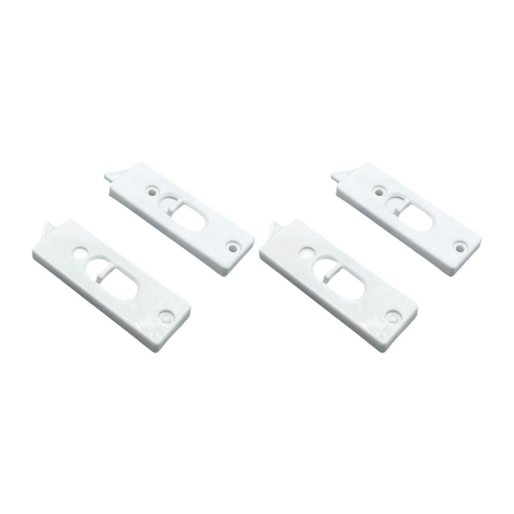 4Pcs Snap in Tilt Latch Sliding Window Tilt Latch Replacement Sturdy Center Spacing Sliding Lock Window Parts 2 Hole Hardware