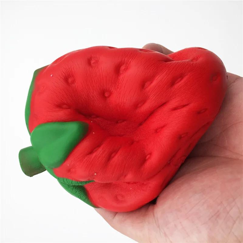 Super Jumbo Strawberry Squishy Cream Scented Slow Rising Non-Toxic Anti-Anxiety Squeeze Venting Toy for Kids Adults