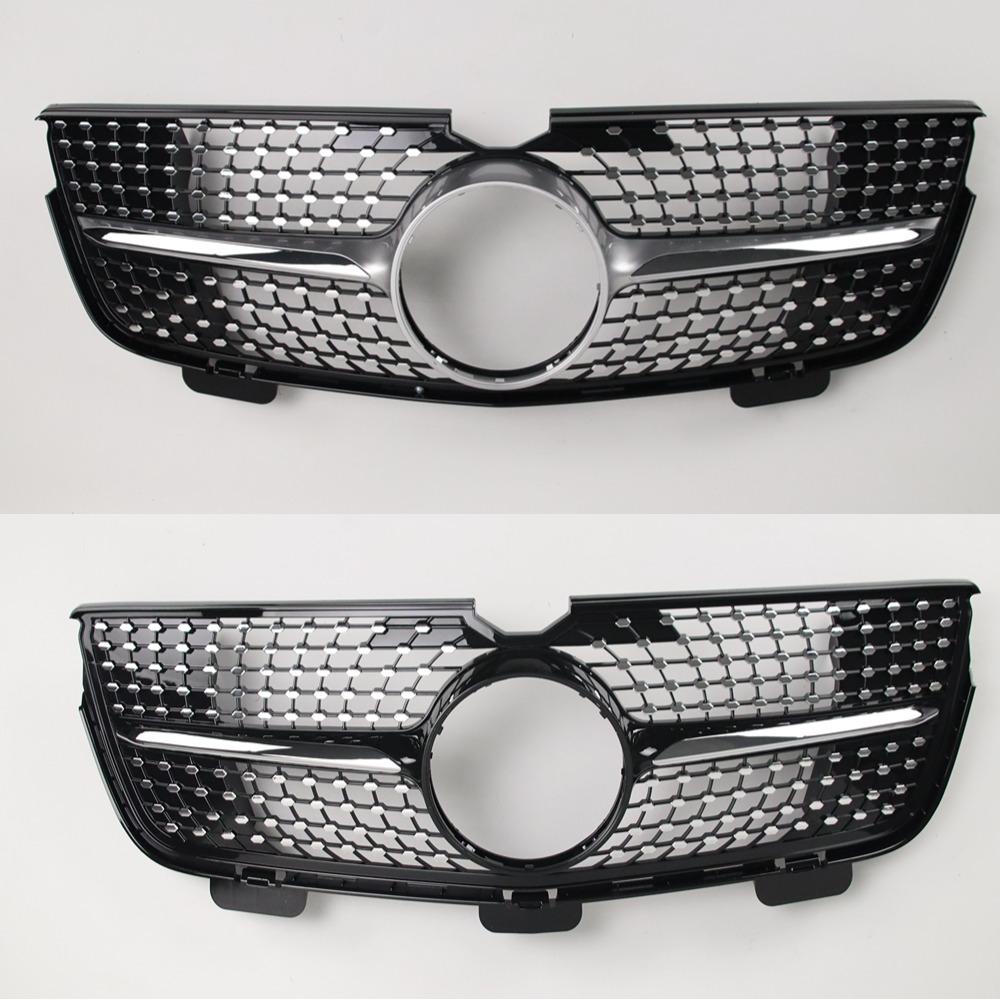 Pentru Mercedes GL X164 2007-2009 GL320 GL350 GL450 GL550 GL500 Grilă Frontală Stil Diamant Negru Sport Mesh Îmbunătățire Înlocuire