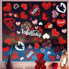 6 Sheets of Valentine'S Day Window Decorations, , Double-Sided Window Decals Perfect for Valentine'S Day And Wedding Decor