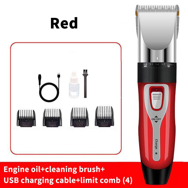 Rechargeable Cordless Hair Clipper IPX6 Waterproof Washable Hair Trimmer with Guide Combs for Home Personal Grooming Use