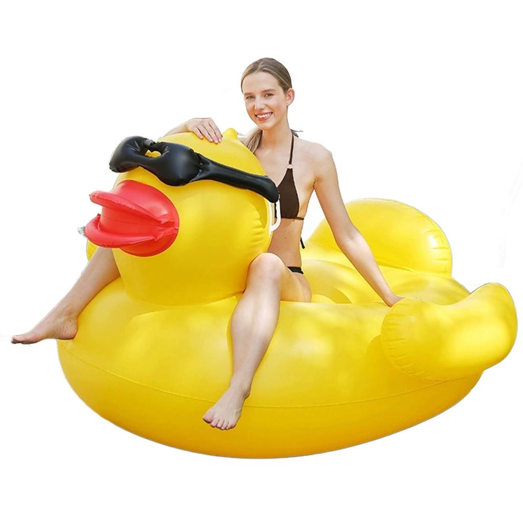 79in Aufblasbare Pool Float Riesige Ente Pool Tubes Spaß Strand Floaties Sommer Pool Floß Liege