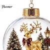 Winter Holiday Decorations Christmas Story Ornament, Acrylic Hanging Angel Santa Claus Keepsake Gifts Candy House Designs, Ball Shape Festive