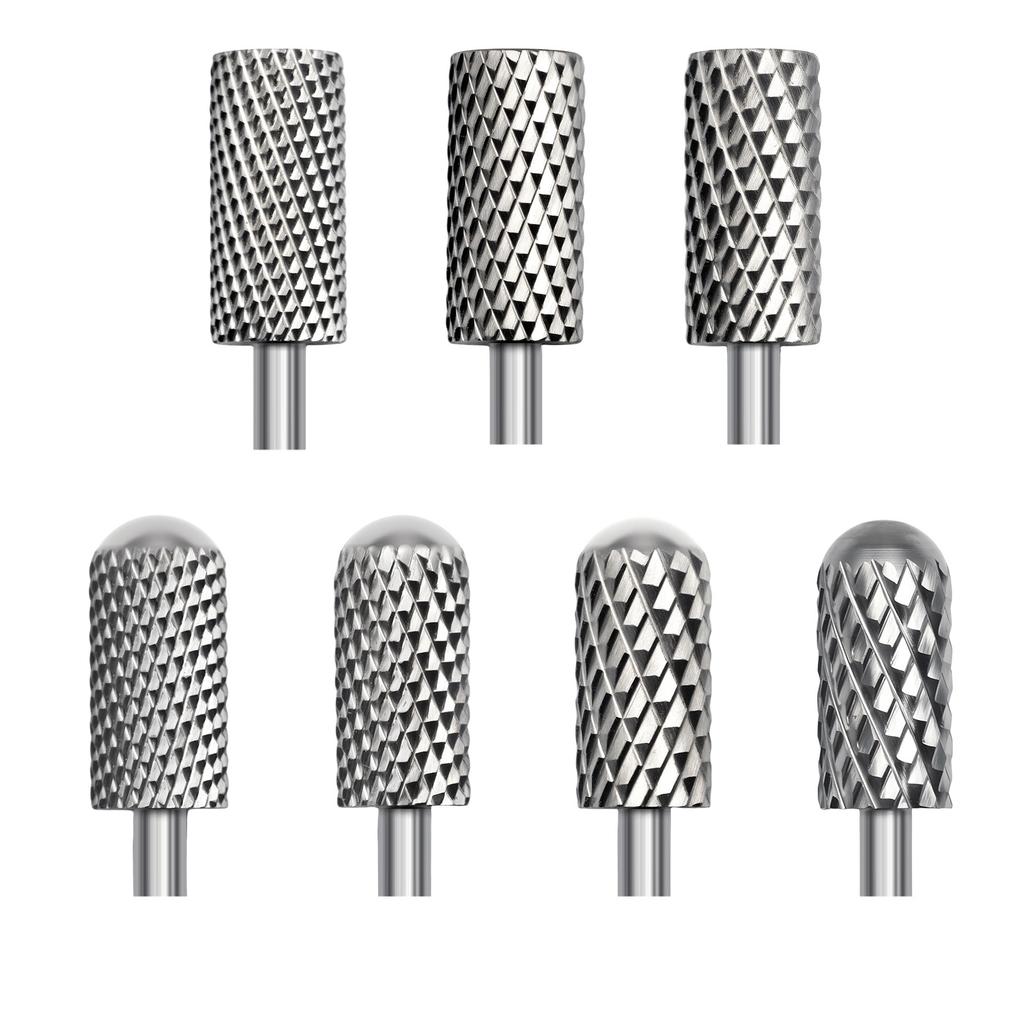 Grinding Head Steel Cylinder Nail Drill Grinder Bit For Precise Manicure Filing Acrylic Removal Salon Manicure Tool