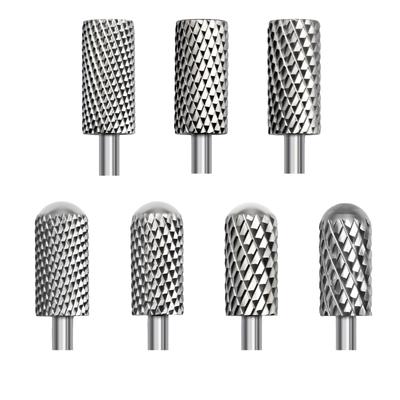 Grinding Head Steel Cylinder Nail Drill Grinder Bit For Precise Manicure Filing Acrylic Removal Salon Manicure Tool