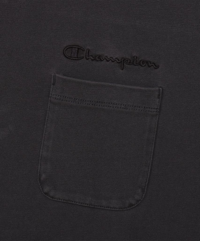 CHAMPION Pigment-Dyed Pocket Short Sleeve T-Shirt Off Black
