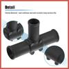 ACROPIX 2 Pcs Black Plastic Tee, Quick-connect Heater Hose Connector for Toyota Land Cruiser 1992-2007, Sequoia 2001-2007, Sienna 2004-2007 - HVAC