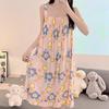 Cotton and Silk Nightgown Women's Spring, Summer and Autumn Casual Short-sleeved Large-size Printed Pajamas Summer Thin High-end Sensitive Cotton Whol