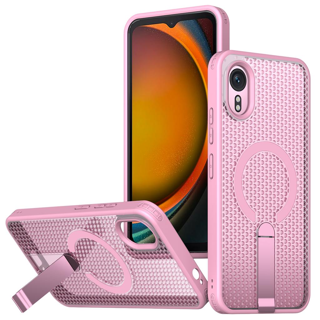 Étui Support Kickstand Magnétique Pour Samsung Xcover 7 Pro Coque de Téléphone Transparente Mate Sans Fil Magsafe Pour Galaxy Xcover 7 Pro