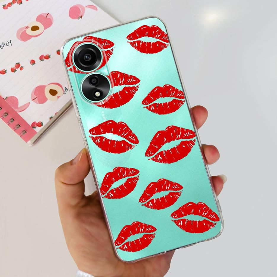 For Oppo A78 4G Case CPH2565 Stylish Painted Cover Soft Silicone Phone Case For Oppo A78 A 78 OppoA78 5G Back Cover Fundas Coque
