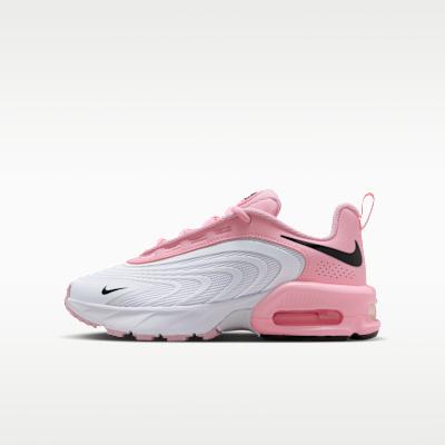 Nike Boys White/Pink Air Max Fire Medium Soft (Gs) Cm