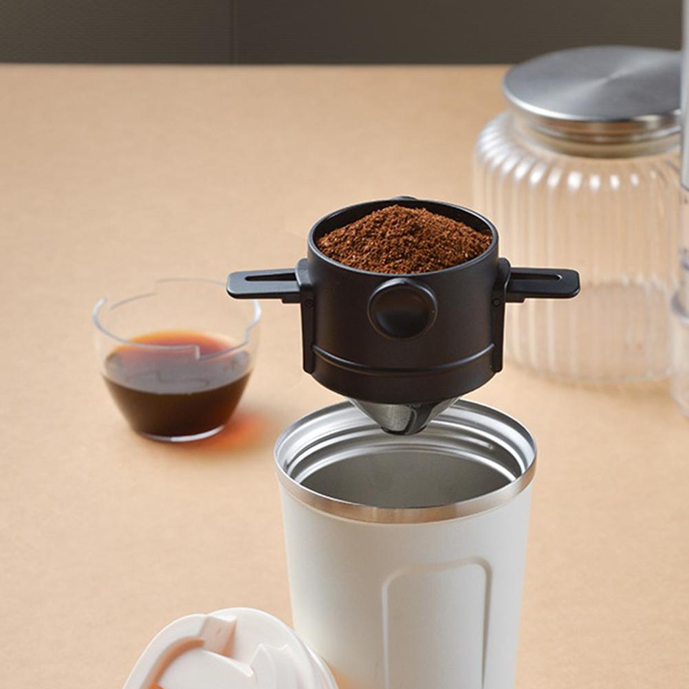 Double Layer Stainless Steel Coffee Filter Pour Over Coffee Dripper Filter Reusable Coffee Maker Filters