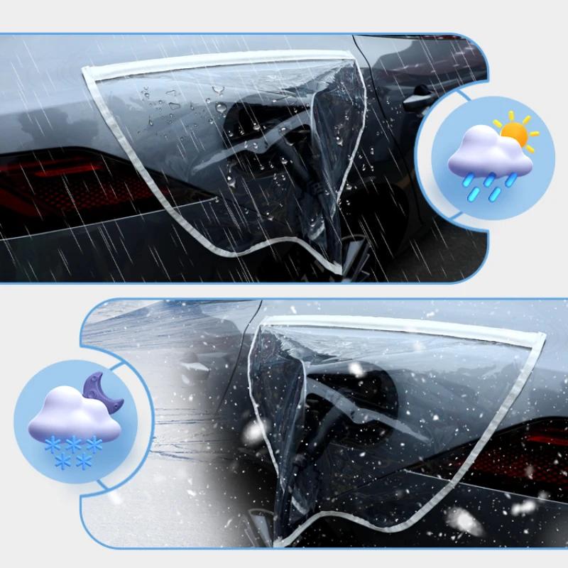 Universal Electric Car Energy Car Charging Rain Cover Outdoor Charging Gun Waterproof Dustproof Auto Rain Snow Cover Accessories