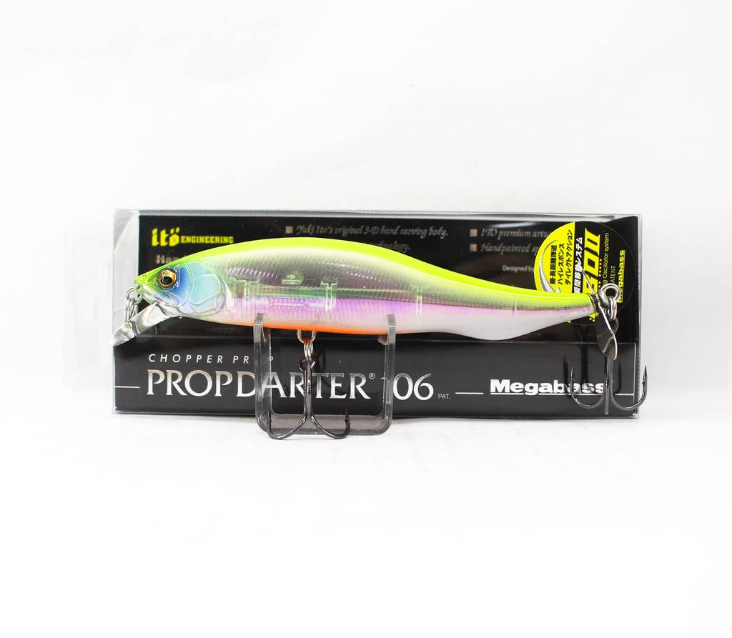 Megabass Prop Darter 106 Schwimmender Köder Aurora Reaktion (4102)