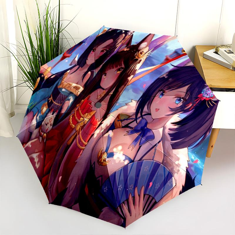Folding Umbrella Travel Suitable For All Seasons Three Folds Umbrella Gift
