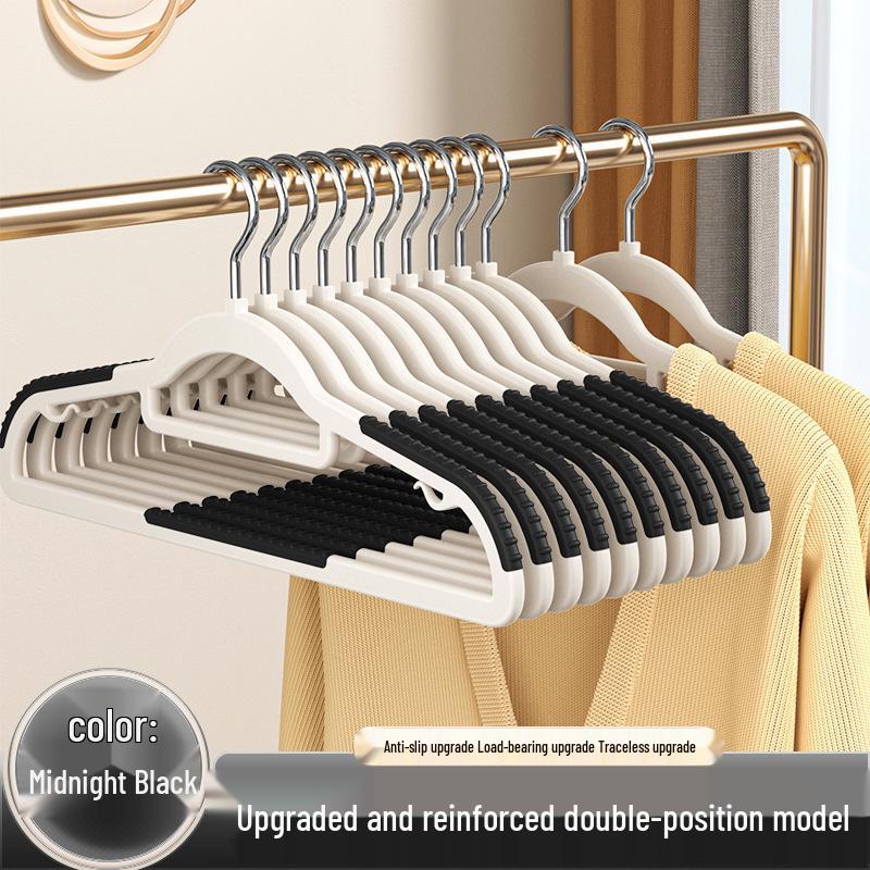 Non-Slip Thickened Plastic Hangers: Anti-Shoulder Bumps, No Marks, Ideal for Drying Clothes