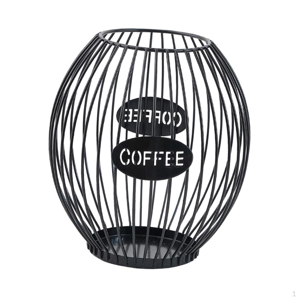 Kaffeekapselhalter Aufbewahrungsbehälter Organizer Solider Eisenkorb Geeignet für