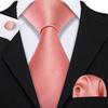 Barry Wang Formal Mens Paisley Silk Tie Set Mens Necktie Pocket Square Cufflinks Wedding