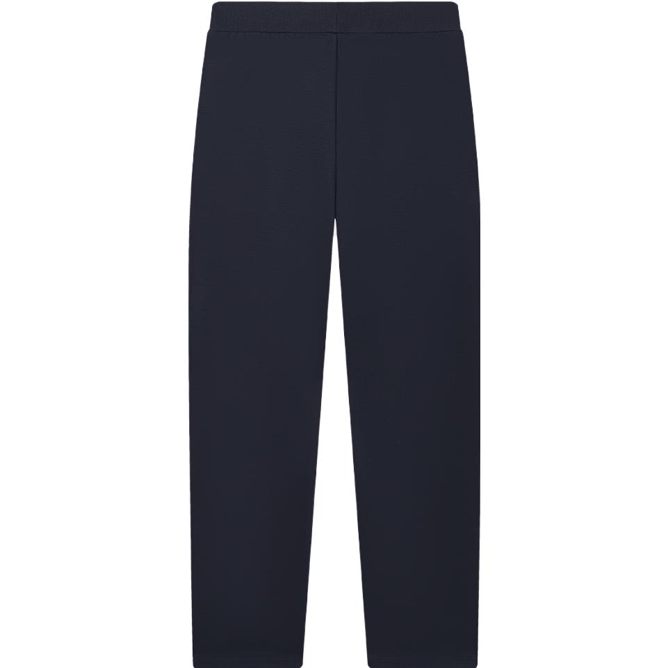 FILA Knitted Straight Leg Commuter Casual Pants 2023 Autumn New Style Women Bottoms Legendary-Blue F11W334601FNV