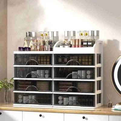 Acrylic Makeup Storage Box Multi-layer Cosmetic Container Clear Desk Drawer Storage Jewelry Plastic Transparent Makeup Organizer