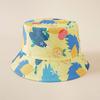 Cappello a secchiello double-face con motivo limone unisex per primavera estate protezione solare stile hip hop pescatore cappello parasole per uomo donna