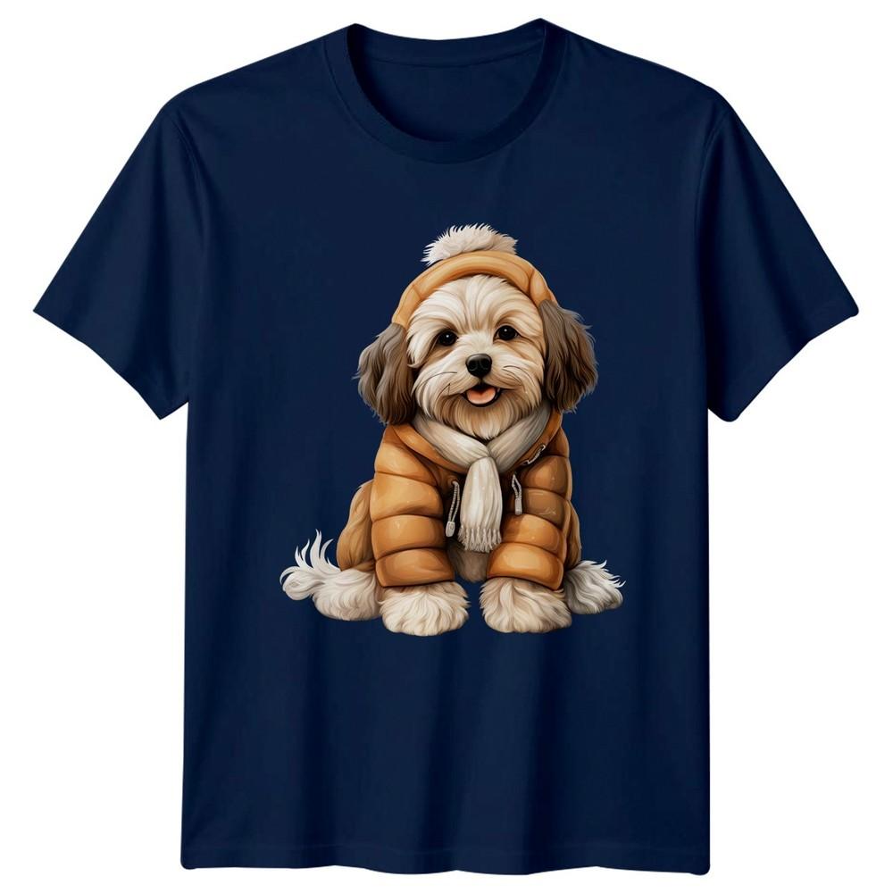 Cute Dog Winter Dogs Animals Unisexs TShirt Unisexs Graphic Tee