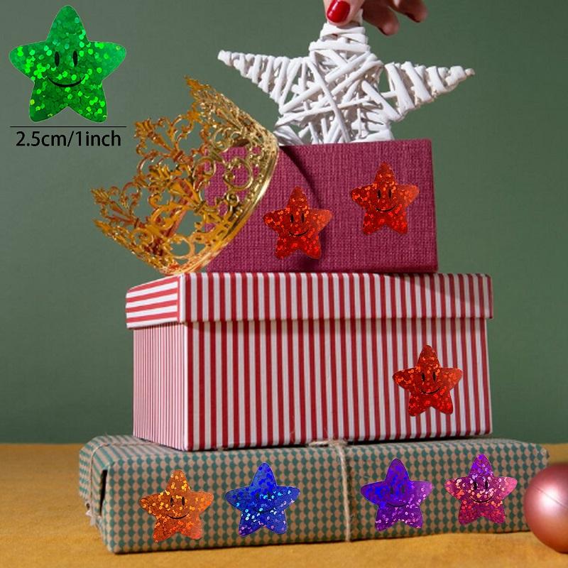 100-500PCS New Stars Stickers Thank You Stickers Photocard Decor Packaging Pack Stickers Roll Rolling Lables
