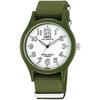 [Citizen Q & Q] Watch Q & Q, 10 ATM, Waterproof Analog Solar Watch, Nylon Strap, White Dial, H062...