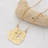 Stainless Steel Gold Silver Family Pendant Necklace Couple Necklace