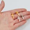 Anniyo 1.9cm Ankh Stud Earrings for Women Girls Africa Egypt Nile Key Traditional Ancient Egypt Ethnic  #273921