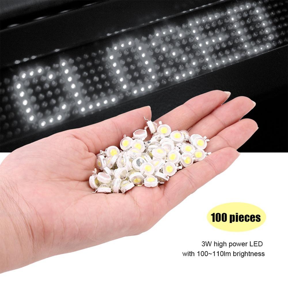 100PCS 110LM/W LED Chips SMD Aluminum LED Chip Bulb Durable DIY Lighting Fixtures  DIY Lighting