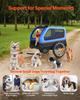 Dog Bike Trailer, Supports up to 40 kg, Pet Cart Bicycle Carrier for Small & Large Dogs, Easy Folding Frame with Quick Release Wheel, Universal