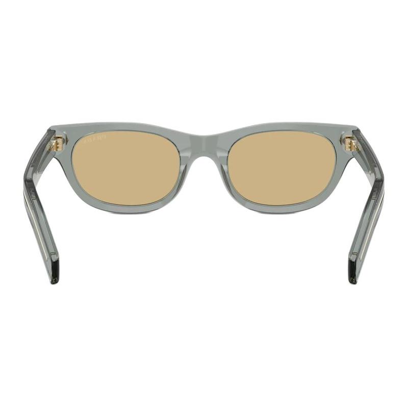Prada Classic Triangle Logo Design Acetate Butterfly Sunglasses Men's Blue Gray