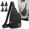 Men's Business Chest Bag, Multi-layer, Single Shoulder Crossbody Backpack, 2025 New Model, Portable, Wear-resistant, Men's Bag