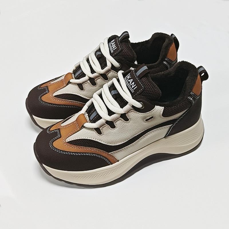 cm color matching Forrest Gump shoes women's new autumn lightweight soft-soled women's shoes versatile moral training heightening dad shoes