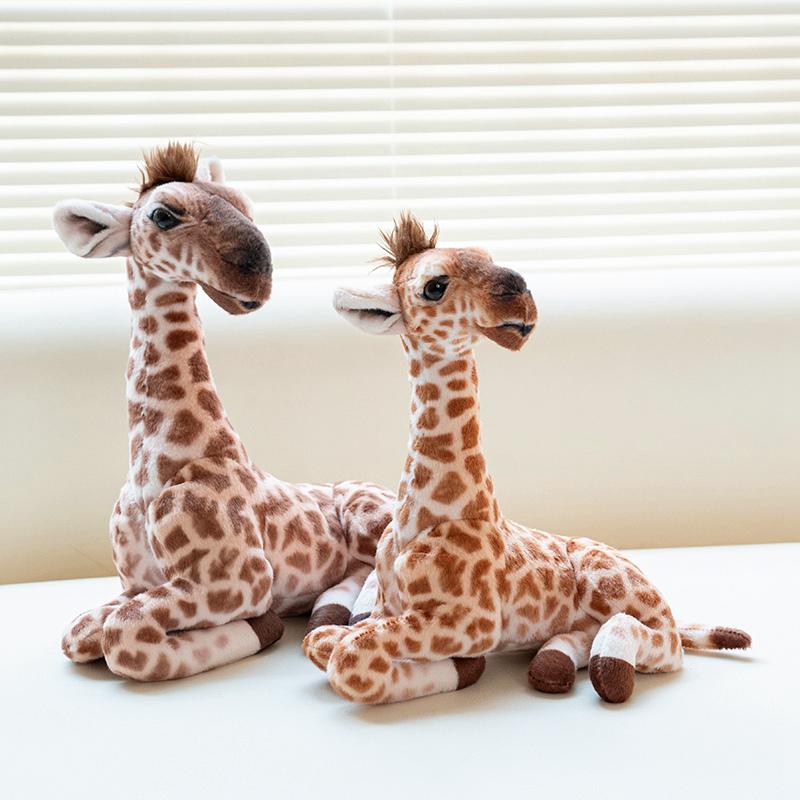 25 30Cm Simulation Giraffe Plush Doll Kawaii Forest Wild Animal Home Decoration Birthday Gift