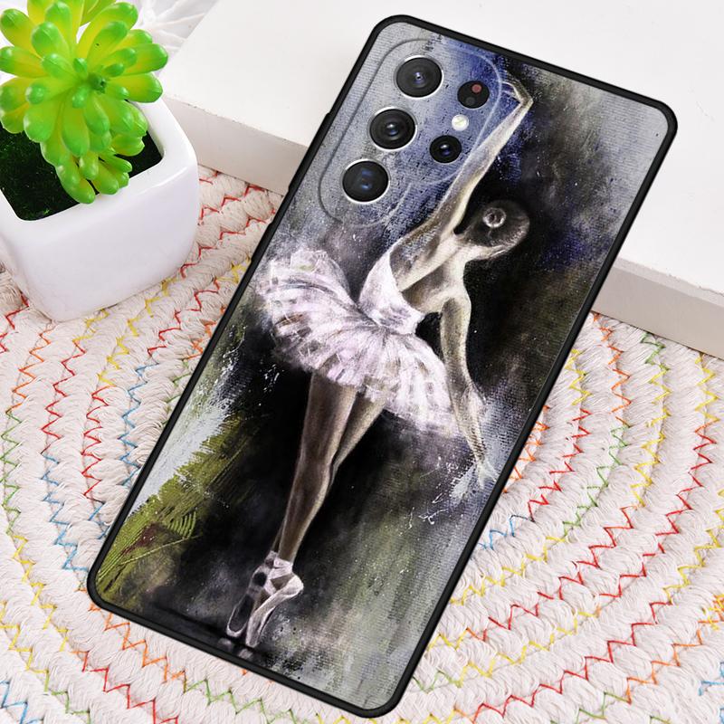 Ballet Ballerina Dancer soft Phone Case for Samsung Galaxy note 10 pro S26 Ultra S23 S24 FE S25 S21 S22 PLUS shockproof Cove