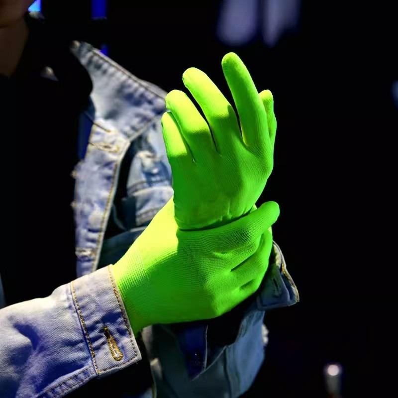 1/5pairs Fluorescent Gloves Luminous Magic Party UV Bar Atmosphere Props Women Men Party Concert Glow In The Dark Neon Mittens