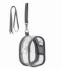 Teskyer Plush Pouch, 360° Clear, Ita Bag, Chibi Gurumi, with Strap, Shoulder Bag, Trading Card Storage, 3-Way, Charcoal Black