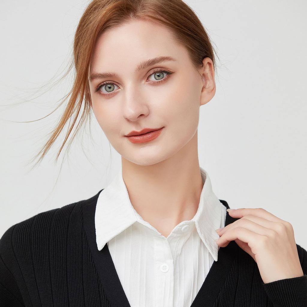 Perfect Match Girls Shirt Detachable Collar For Women Lapel Blouse Tops Fake Collar Neckwear Decorative Female Removable Lapel Flase Collar