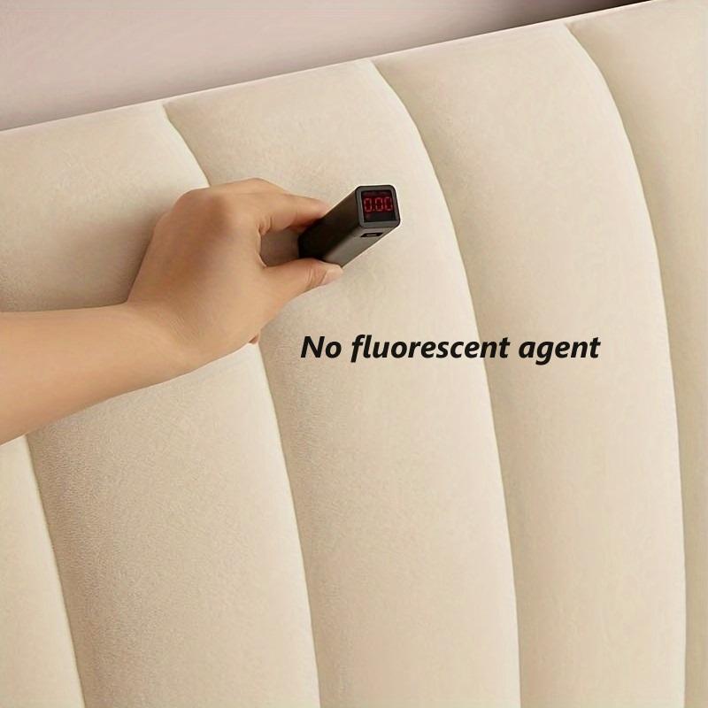 Short Plush Quilted Headboard Cover Luxury Soft Thick Velvet Bed Head Cover All-inclusive Bedside Protector Cover