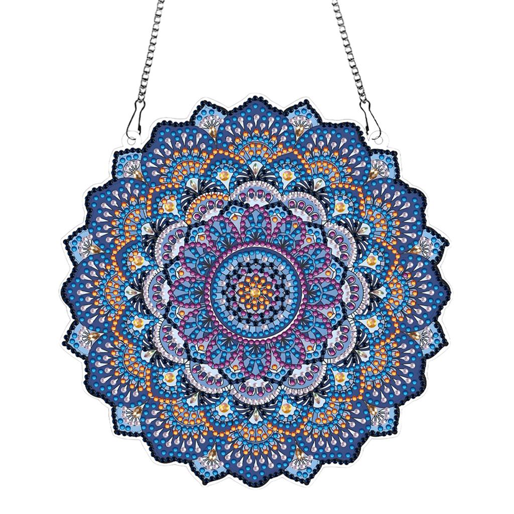 2D FIat DIY Mandala Special Shape Art Rhinestone Makeup Mirror 5D Diamond Makeup Mirror Crystal Diamond Painting Kit Mirror