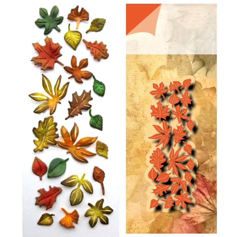 Leaves Metal Cutting Dies Stencil For Scrapbooking Paper Cards Embossing