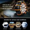 Universal Anti-Skid Snow Tire Cha, Emergency Traction Cables For Cars SUVs Trucks, Reusable Winter Safety Cha For Snow Ice Mud, 145-295Mm Tires (10)