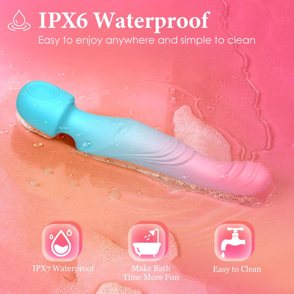 Powerful Double AV Massager Vibrator Female Magic WandP G-Spot Dildo Clitoris Nipple Stimulator for Women Sex Toys Couple Adults