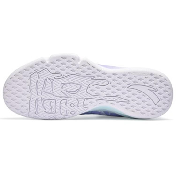 New Anta Link Cloud Cushioning Anti Slip And Wear Resistant High Top Performance Basketball Shoes Purple Blue White 112141649S-1