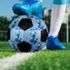 Ballon de Football en Salle C Ronaldo Coloré Cousu à la Machine PVC Taille 5 Prêt pour l'Entraînement d'Équipe et la Compétition Durable Haut Rebond Cadeau Sportif Cool
