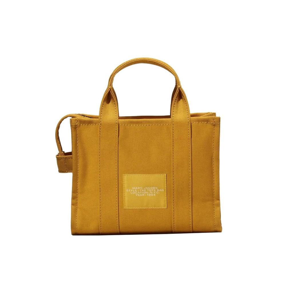 Marc Jacobs Mini Tote Bag With Logo Print And Two Round Top Handles Women Tote Bags Yellow M0016493-766