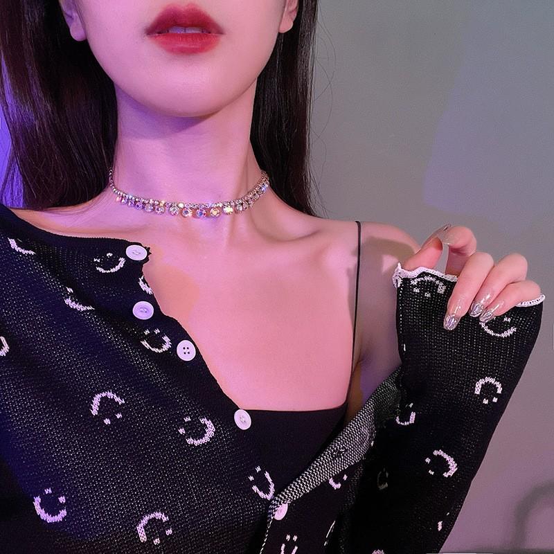 New Pearl Fringe Necklace Women Choker Collarbone Chain Luxury Minimalist Accessories